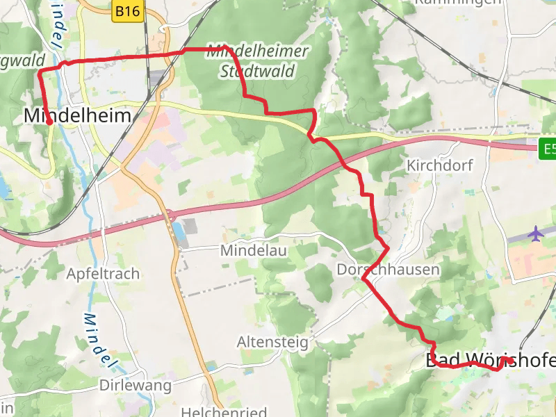 Baf Worishofen to Mindelheim Walk