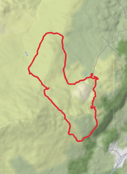 Hike on Hike from Llechwedd around church stuff mobile static map
