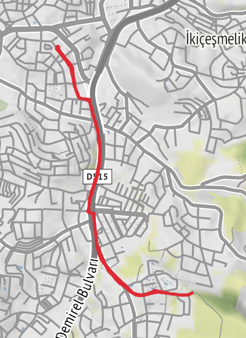 Kusadasi Running mobile static map