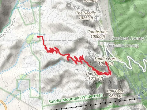 La Luz and Crest House Spur Trail