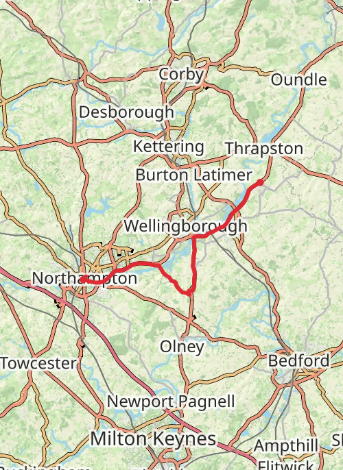 Northampton Hiking mobile static map