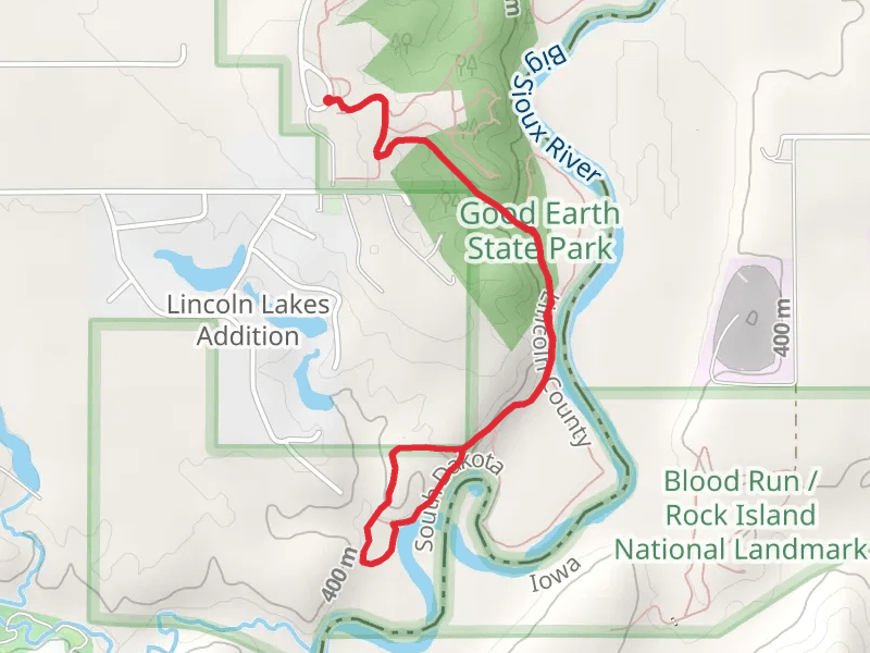 Walk to Big Sioux River - Good Earth State Park