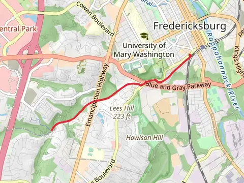 Virginia Central Railway Short Trail - Fredericksburg