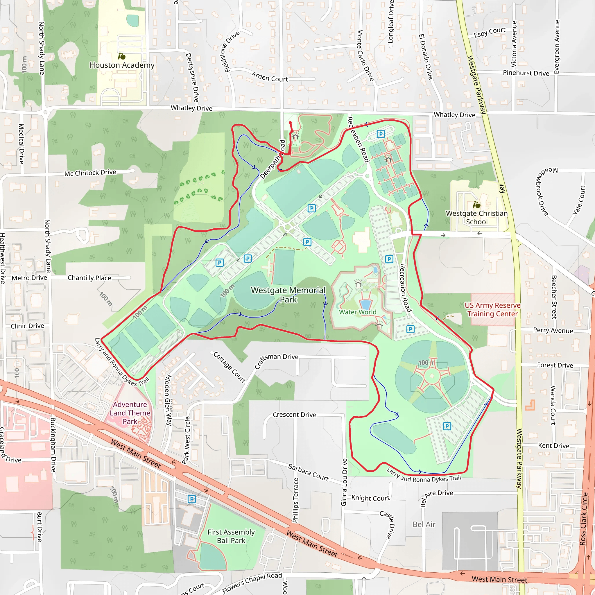Larry and Ronna Dykes Loop Trail mobile static map