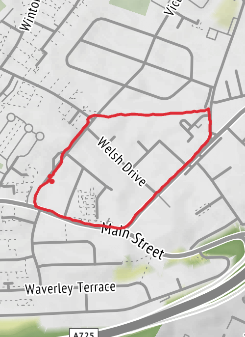 South Lanarkshire Walking mobile static map