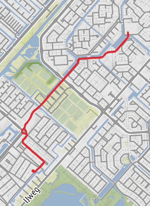 Hike from Hoofddorp mobile static map