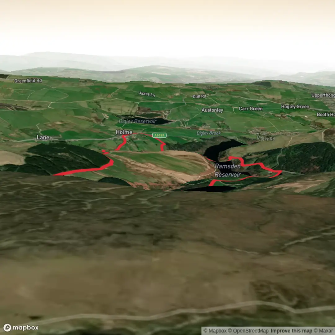 An image depicting the trail Netherley Brow Circular and its surrounding area.