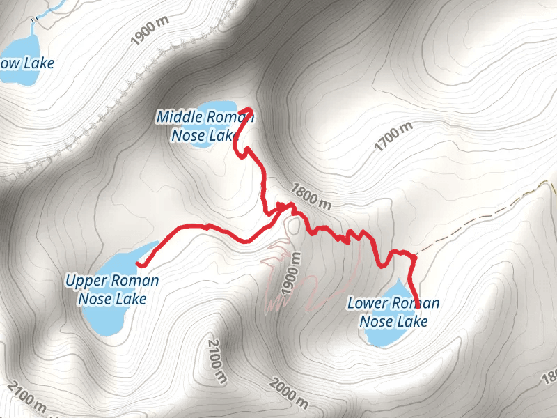 Lower, Middle and Upper Roman Nose Lake