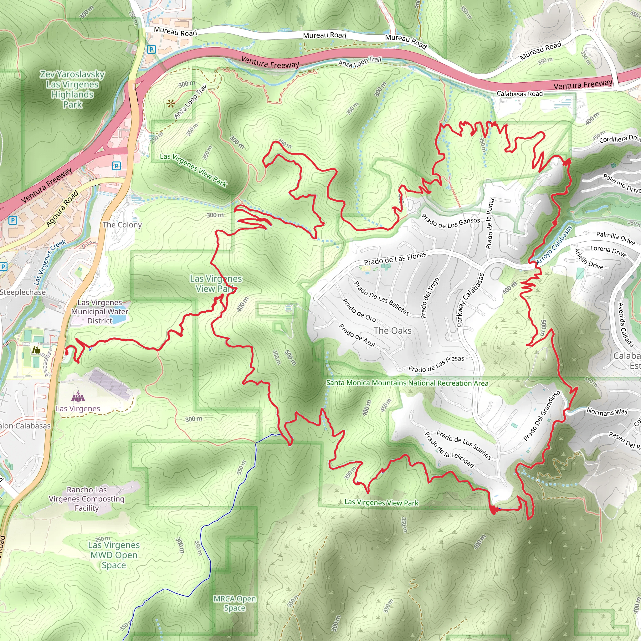 Bark Park - New Millennium Loop Trail mobile static map