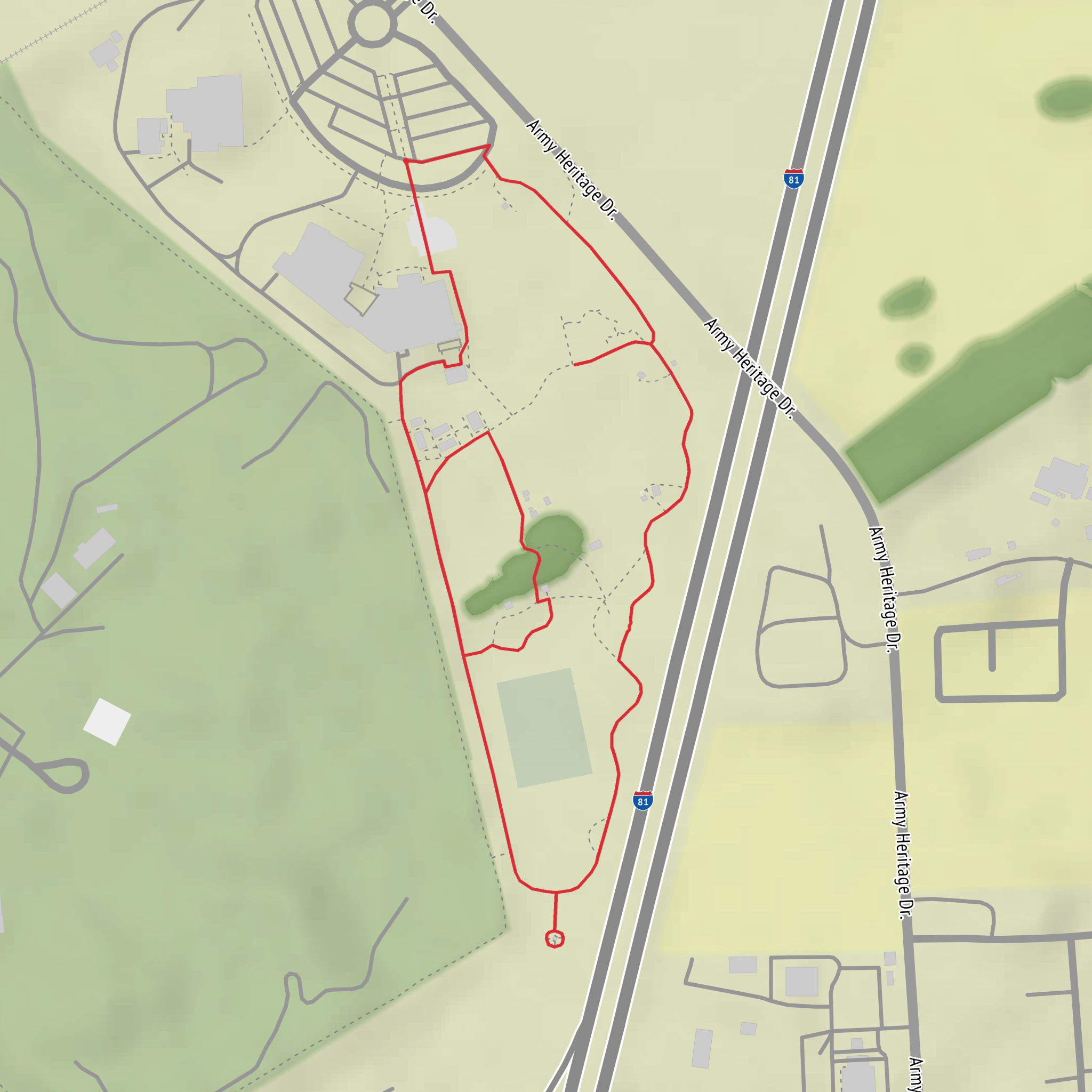 Army Heritage Trail mobile static map