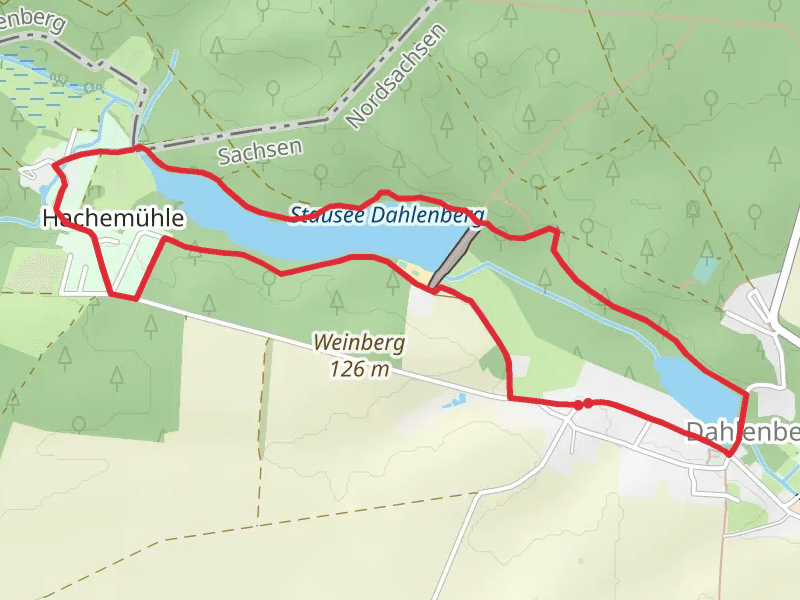 Stausee Dahlenberg and Dorfteich Loop