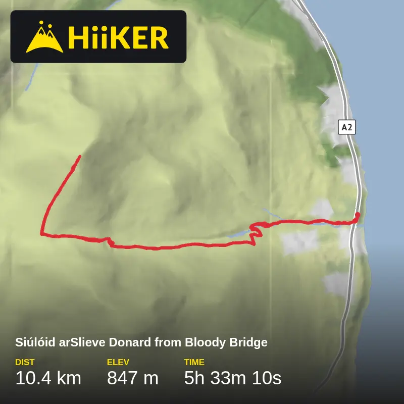 A map preview of the recording Sliabh Dónairt ó Bloody Bridge .