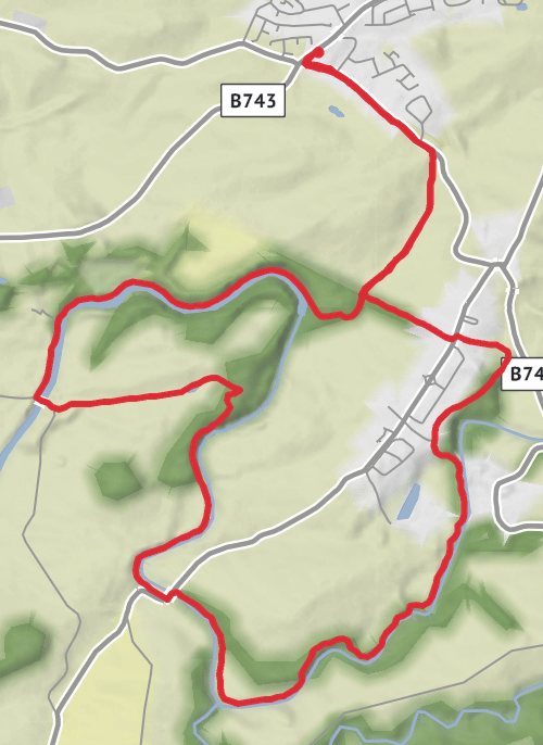 Burnside,Annbank, Auchincruive and home  mobile static map