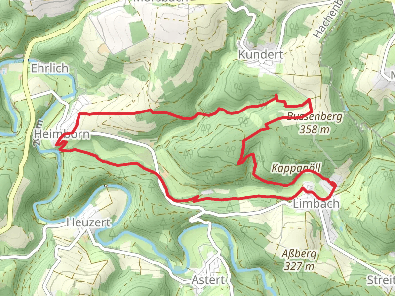 Limbach to Heimborn Loop via Bussenberg