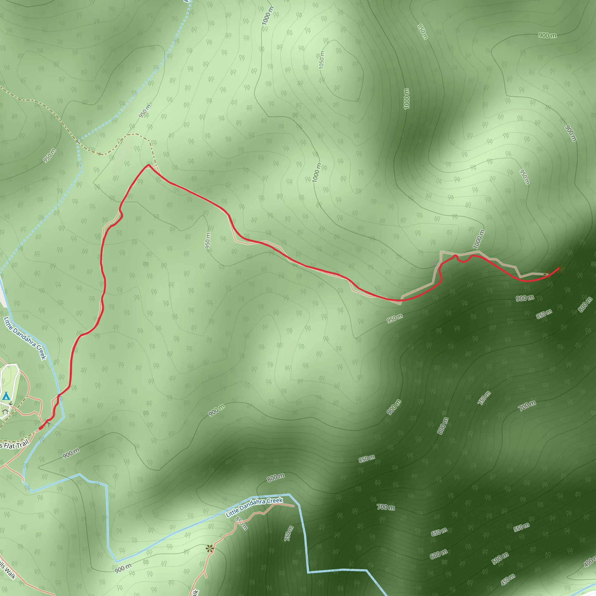 The Needles Track mobile static map