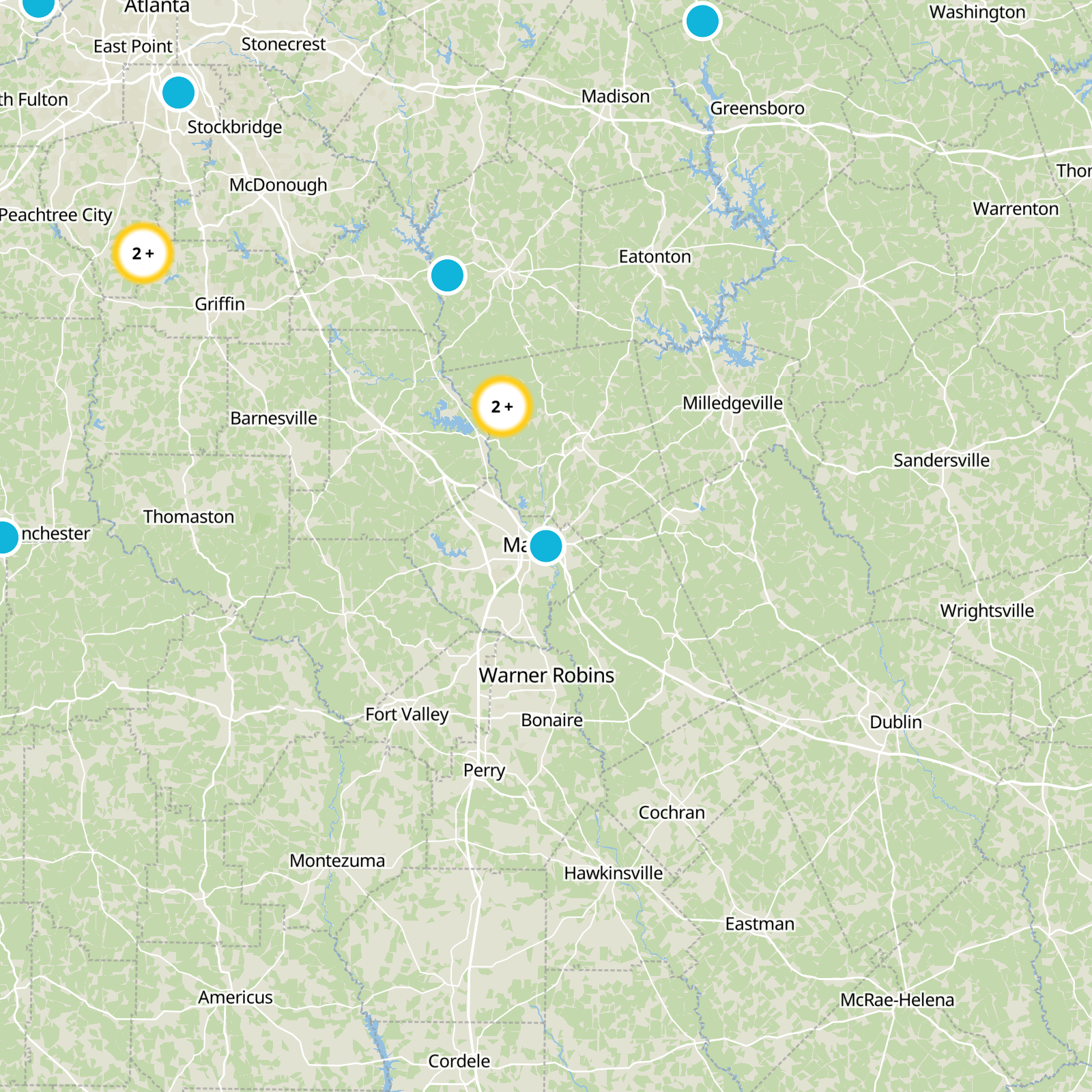 Bibb County Static Map