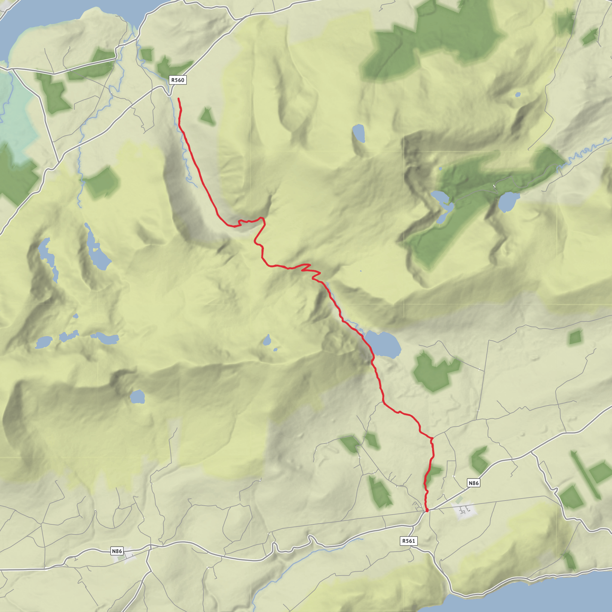 Annascaul Out & Back mobile static map