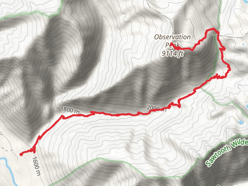 Observation Peak via Trail Creek Trail