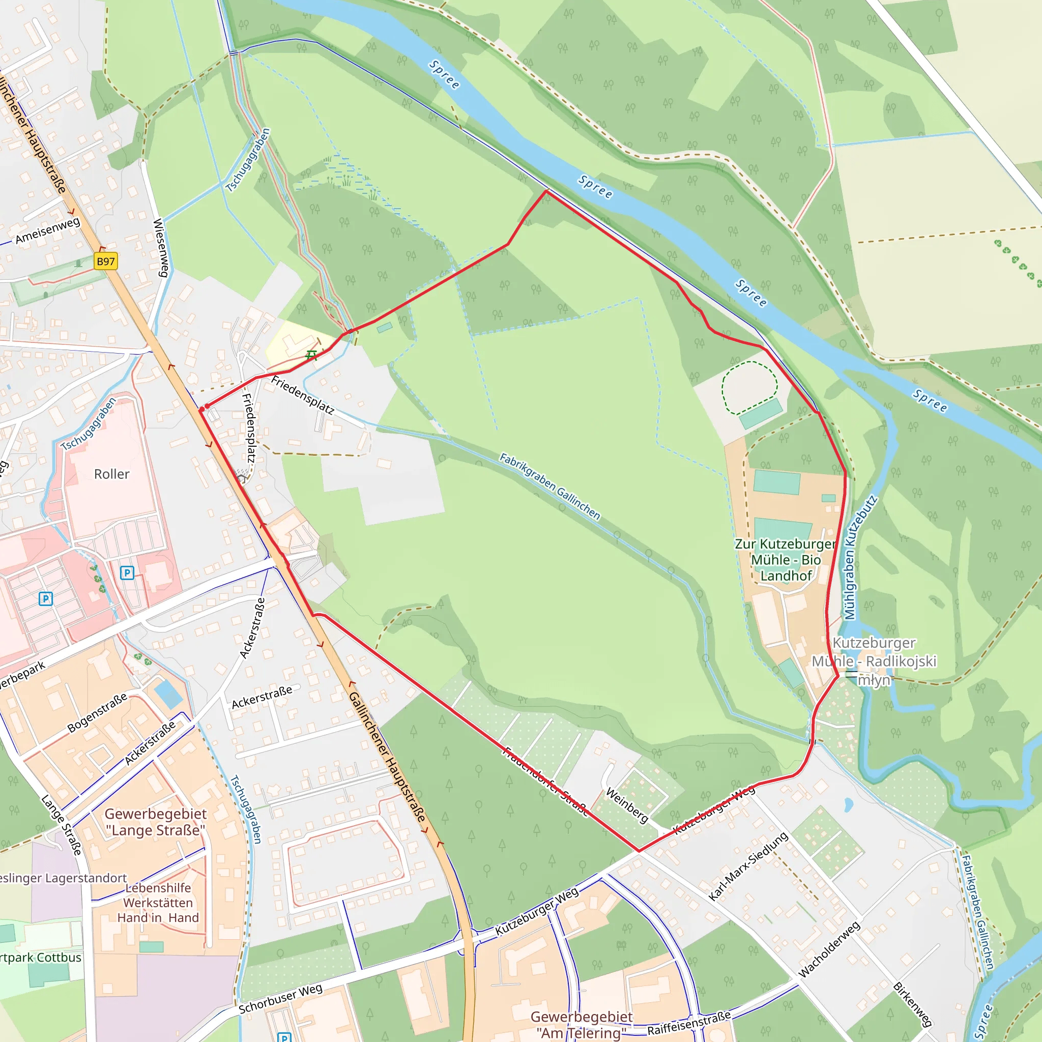 Frauendorfer Straße Loop mobile static map
