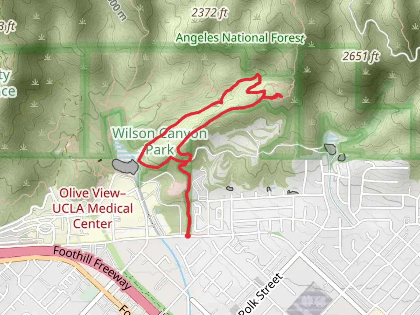 An image depicting the trail Wilson Canyon Loop Trail and its surrounding area.