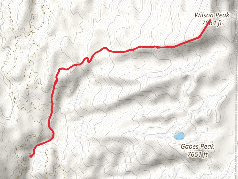 Wilson Peak via Wilson Corrals Trail