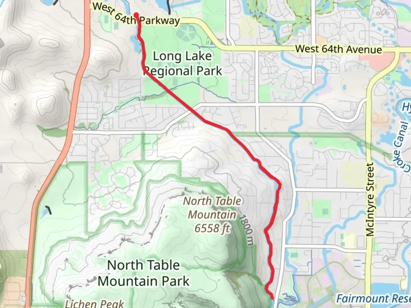 An image depicting the trail Farimont Canal Trail Out and Back and its surrounding area.