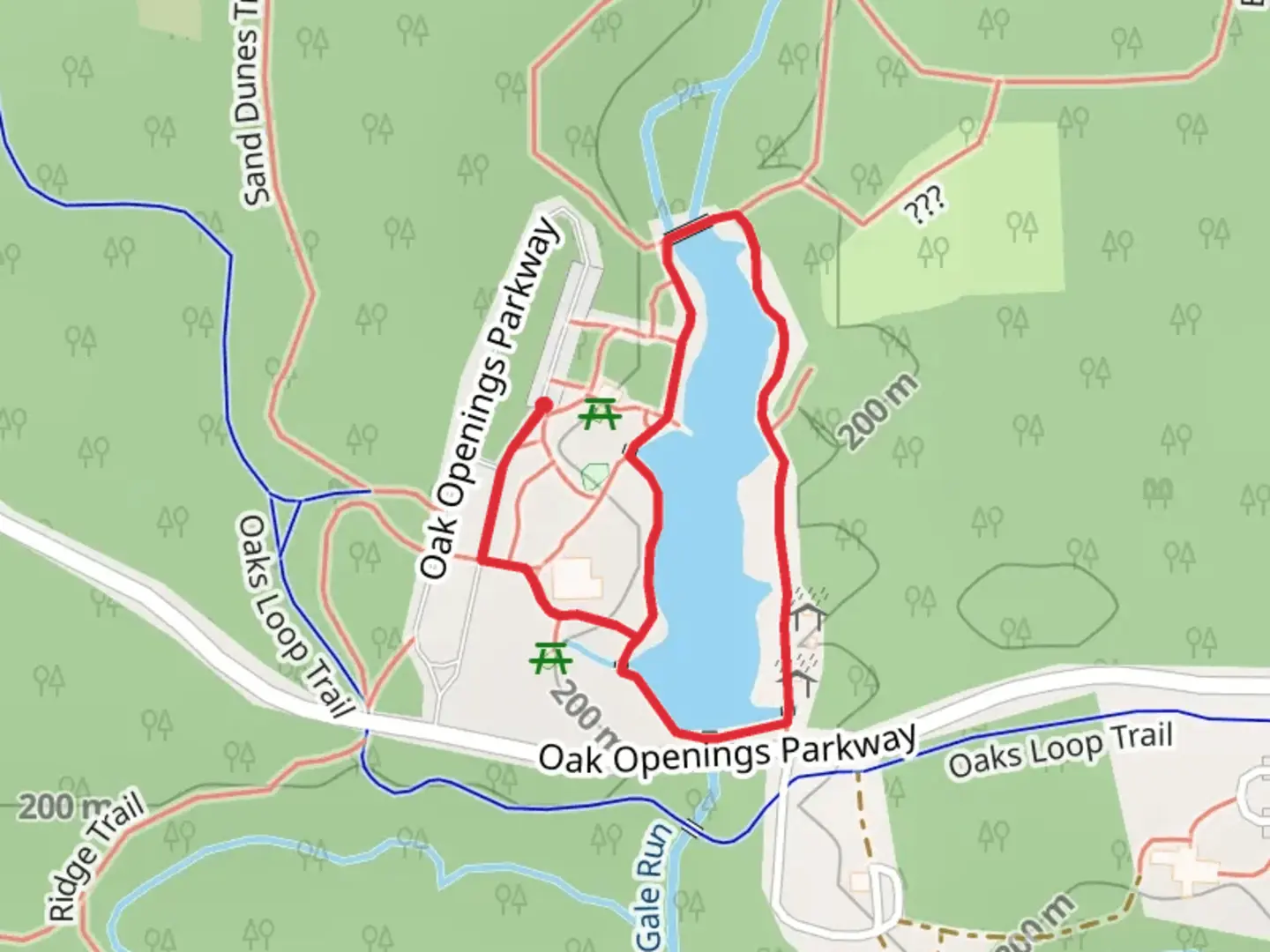 An image depicting the trail Mallard Lake Loop and its surrounding area.