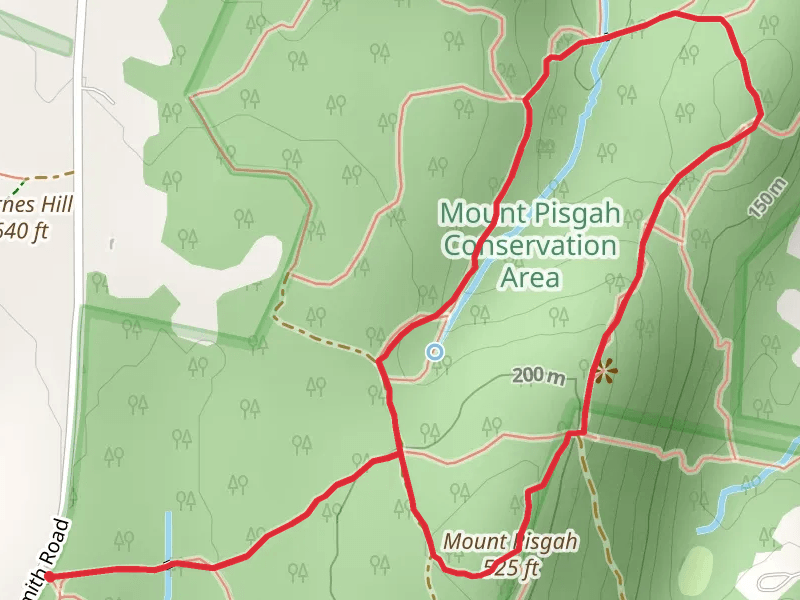 Mount Pisgah Loop via Mentzner Trail