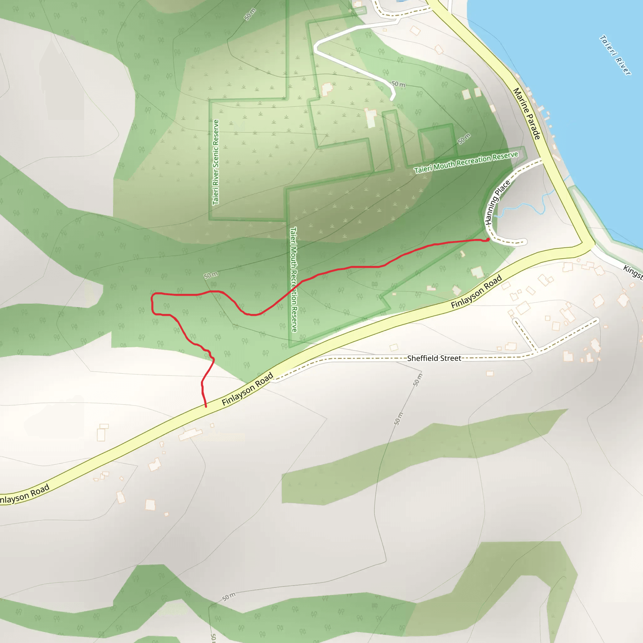 Picnic Gully Track mobile static map