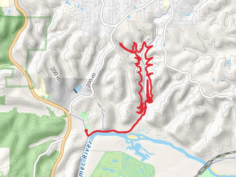 Zombie Trail and Rock Hollow Greenway Loop