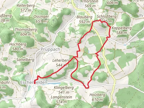 Ossinger Breitenstein and Eschenfelden Rundweg
