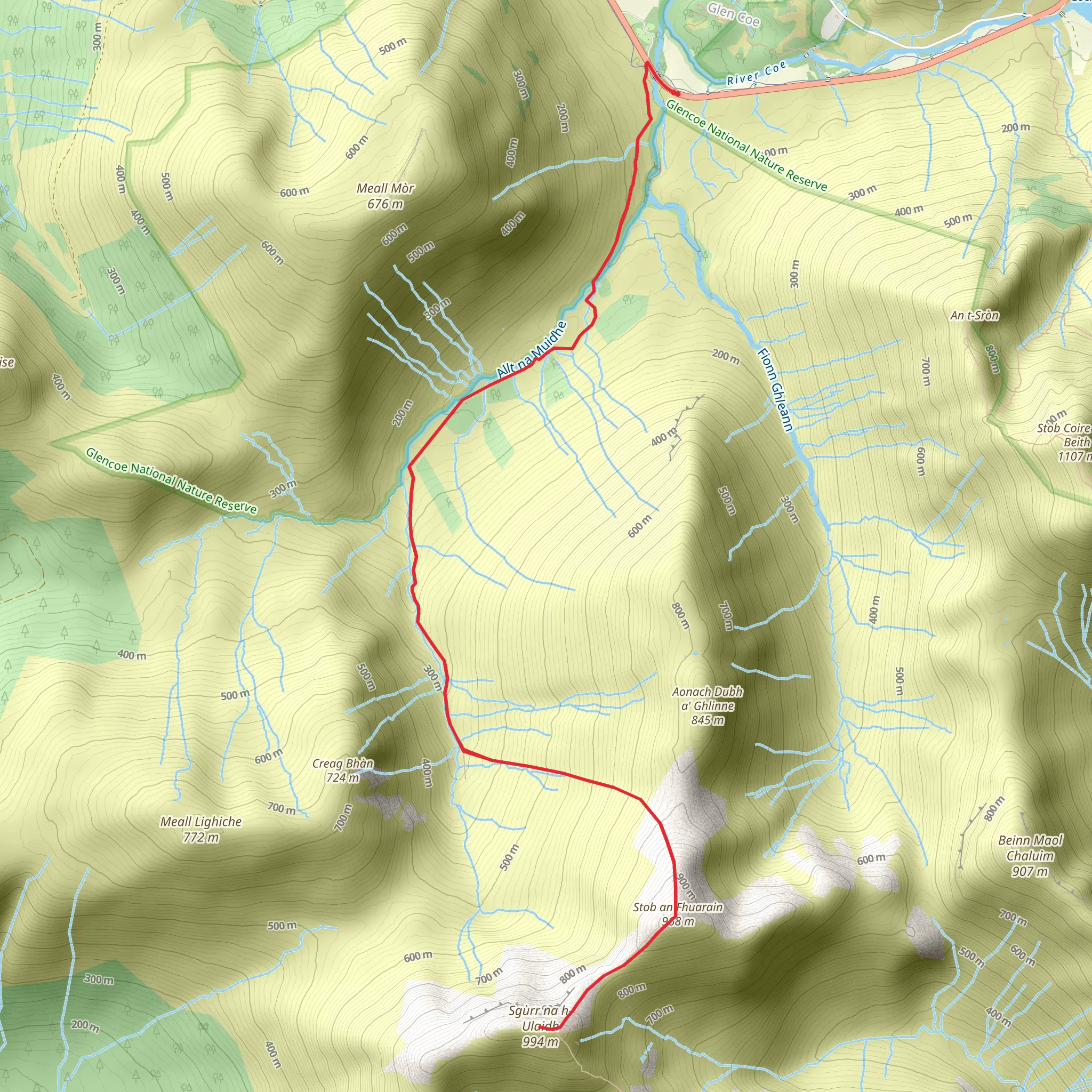 Sgòr na h-Ulaidh mobile static map