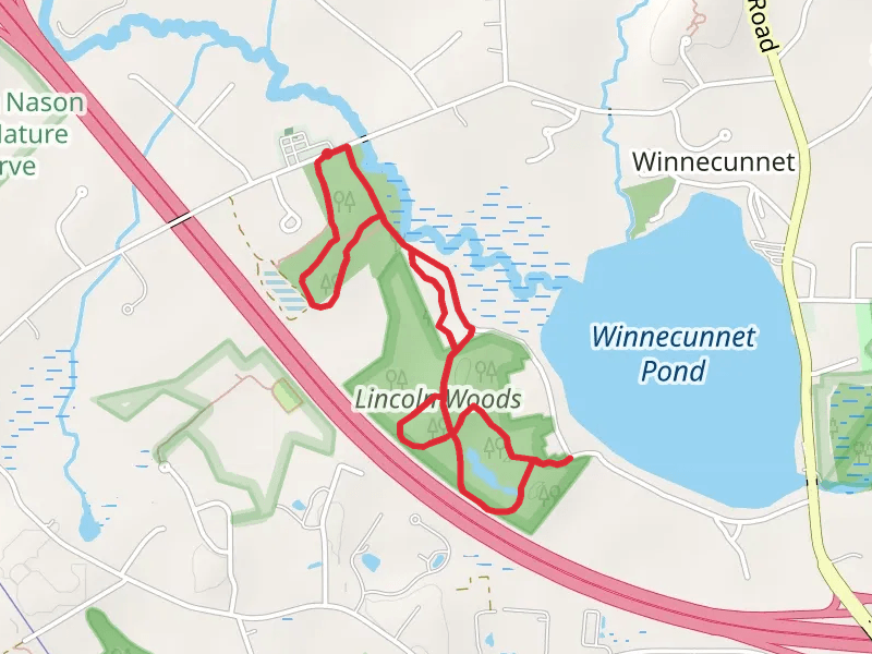 Town Forest to Winnecunnet Pond Loop