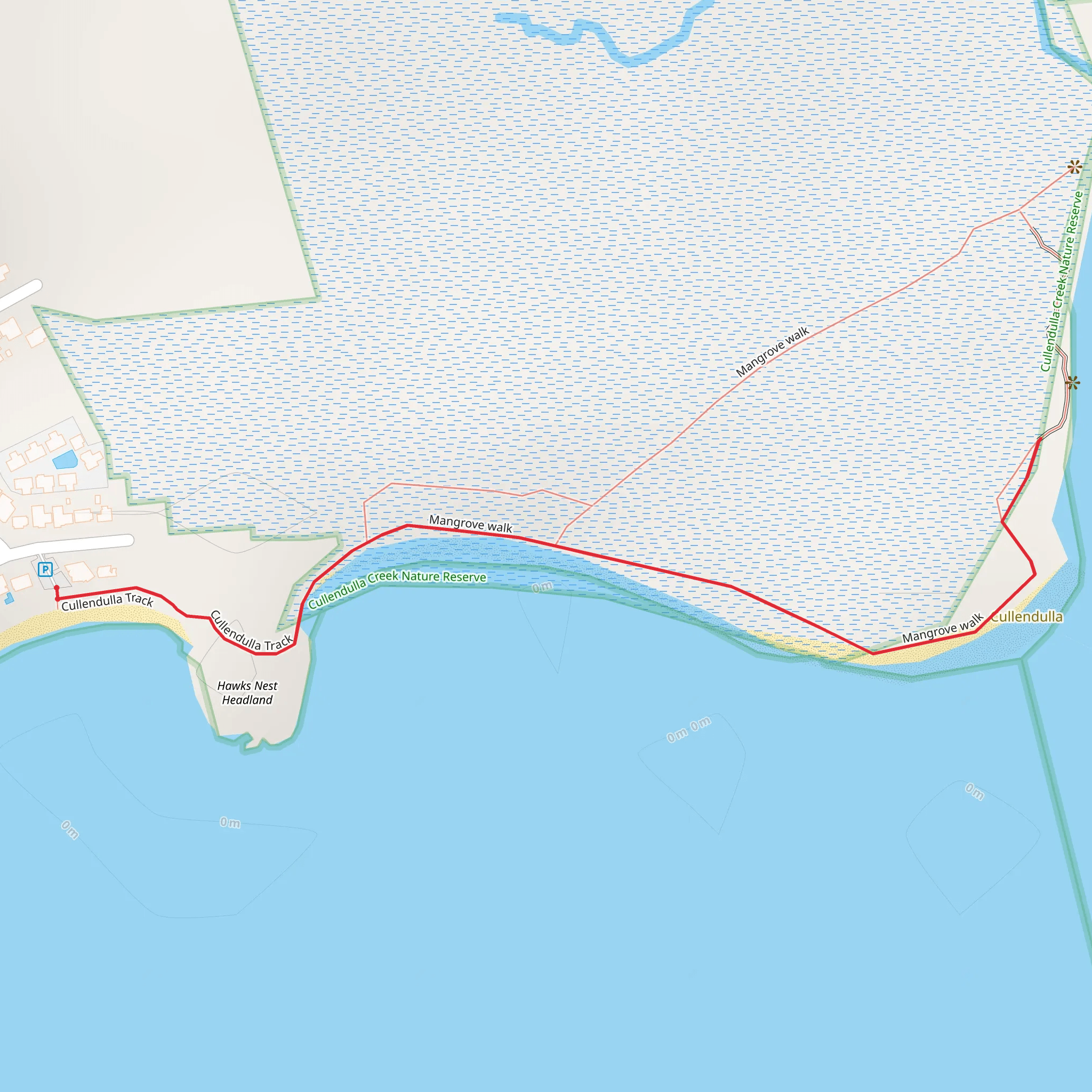 Cullendulla Beach Track mobile static map