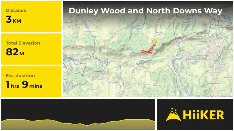 | Dunley Wood and North Downs Way