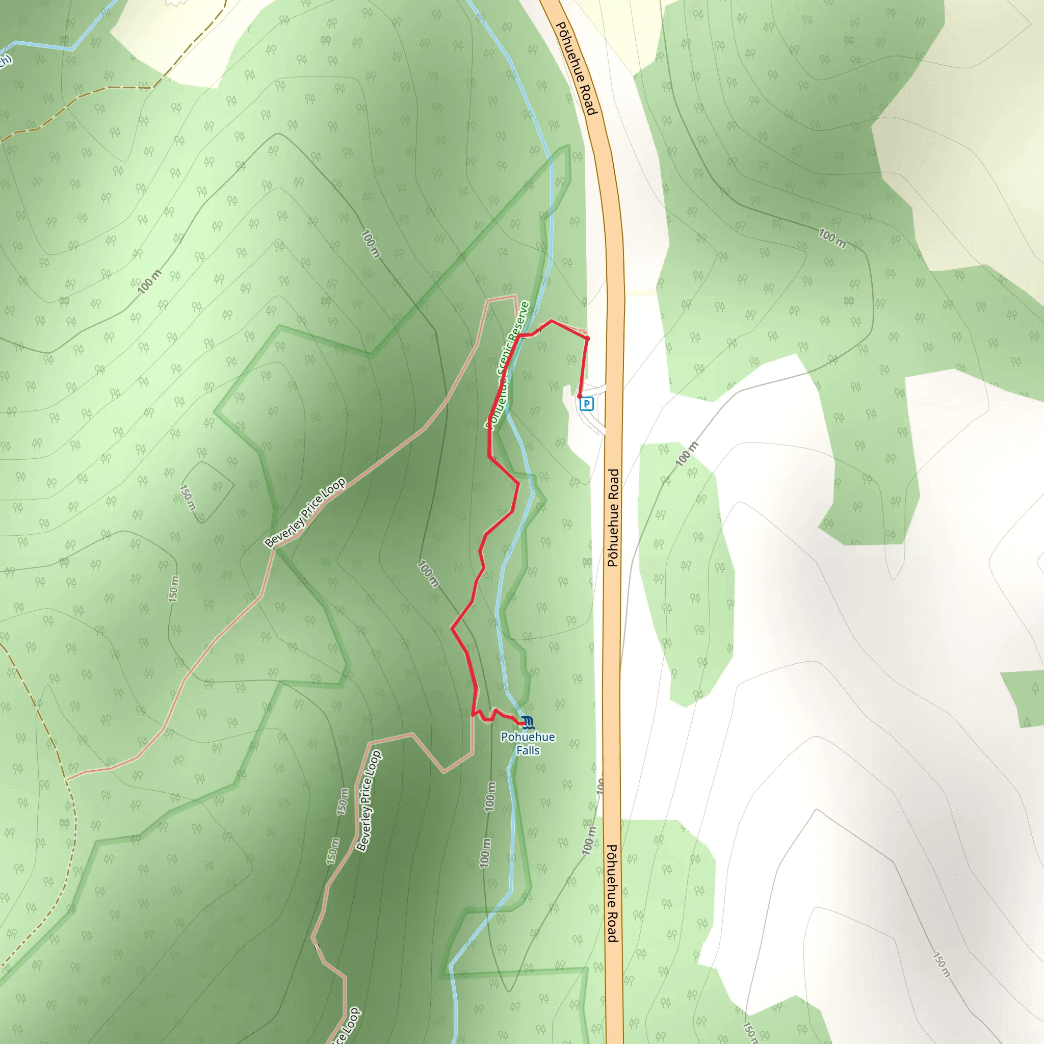 Moirs Hill Walkway - Waterfall Track mobile static map