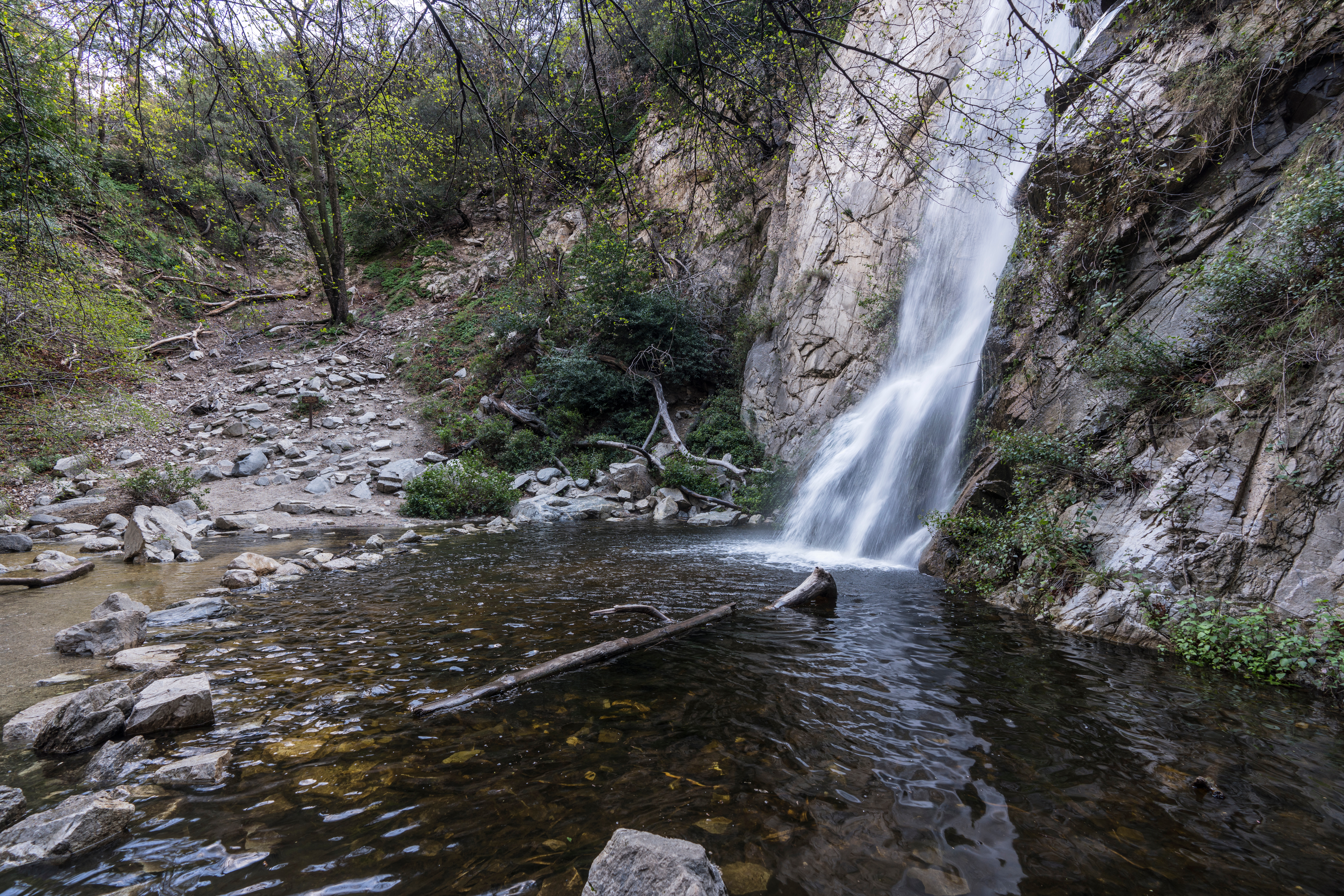 An image depicting the trail Angeles National Forest and its surrounding area.