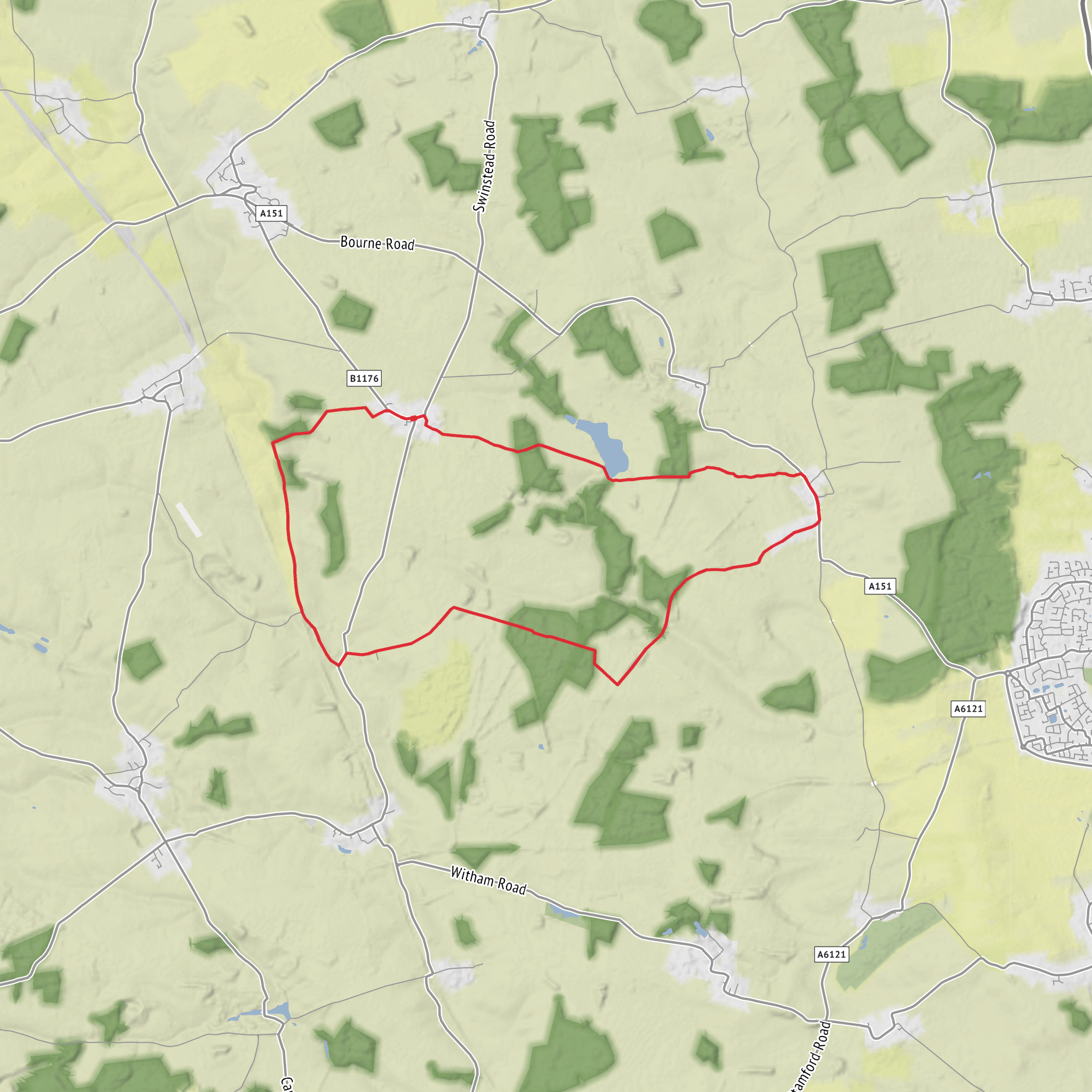 Swinstead and Creeton Loop mobile static map