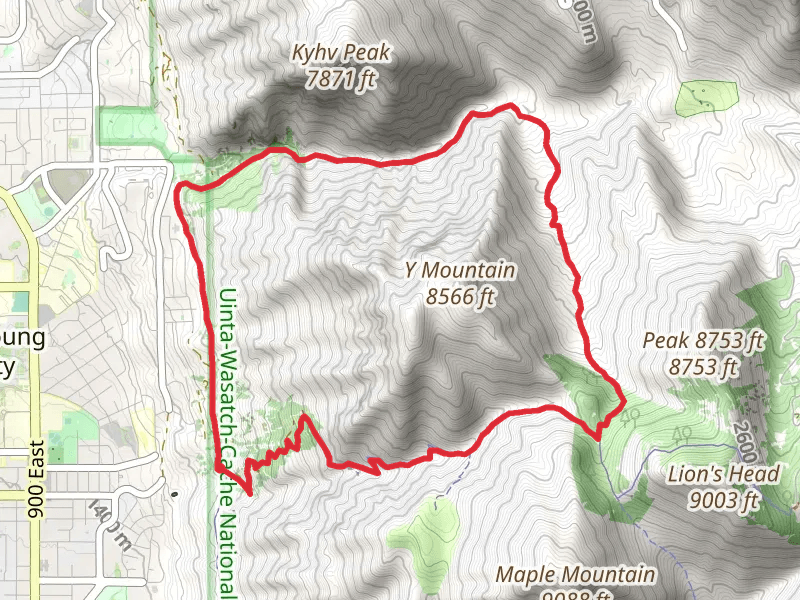 Slide Canyon Trail and Kyhv Peak Loop