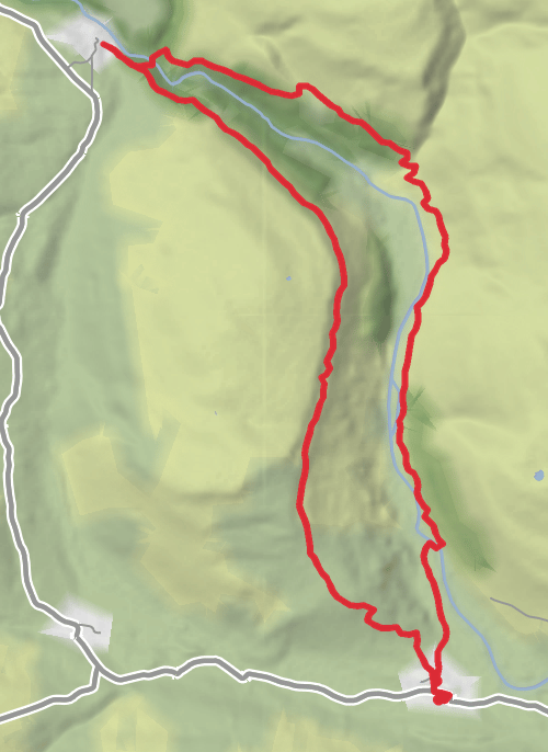 Hike on Muker - Keld mobile static map