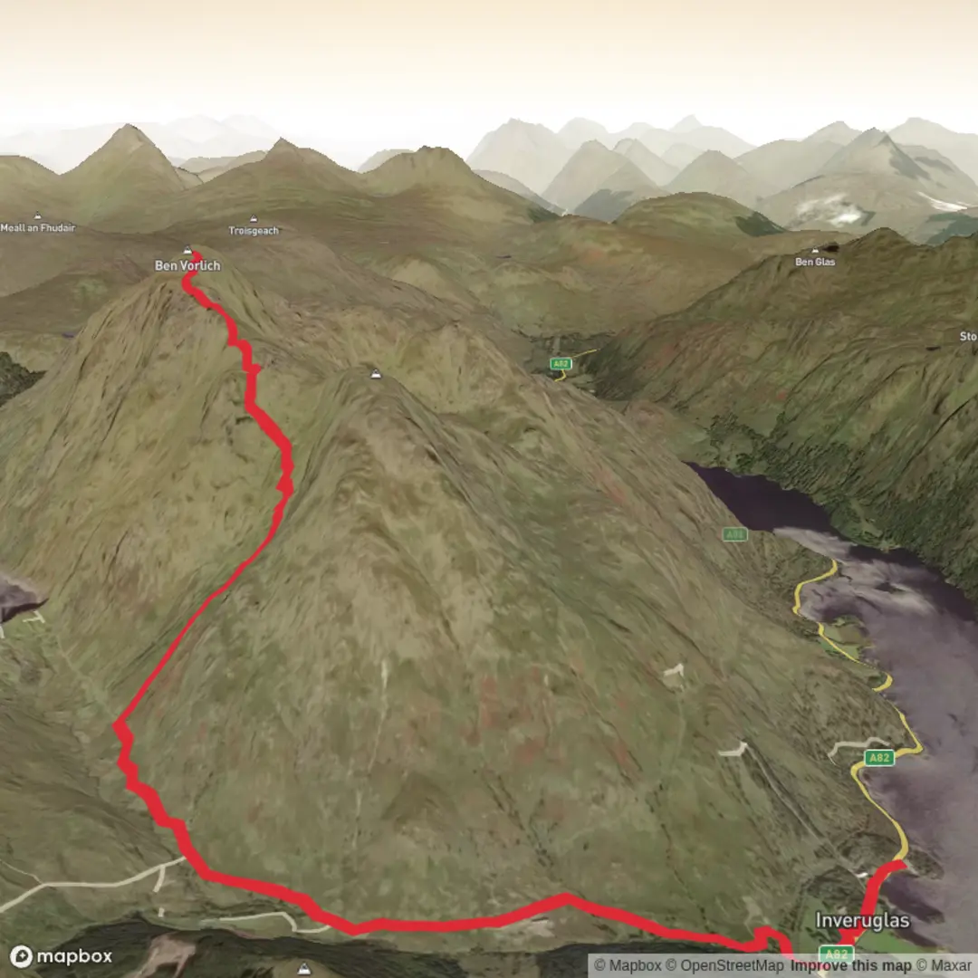 An image depicting the trail Ben vorlich Loch Lomond and its surrounding area.