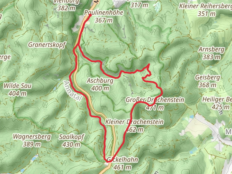Drachenschlucht and Urwaldpfad Eisenach Loop