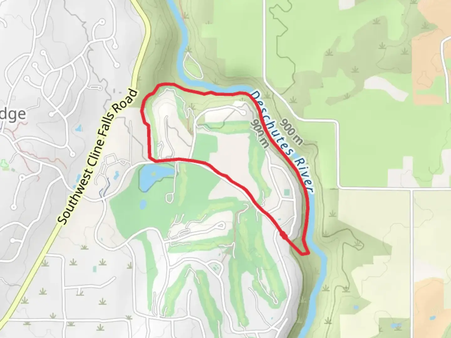 An image depicting the trail Deschutes River Circle and its surrounding area.