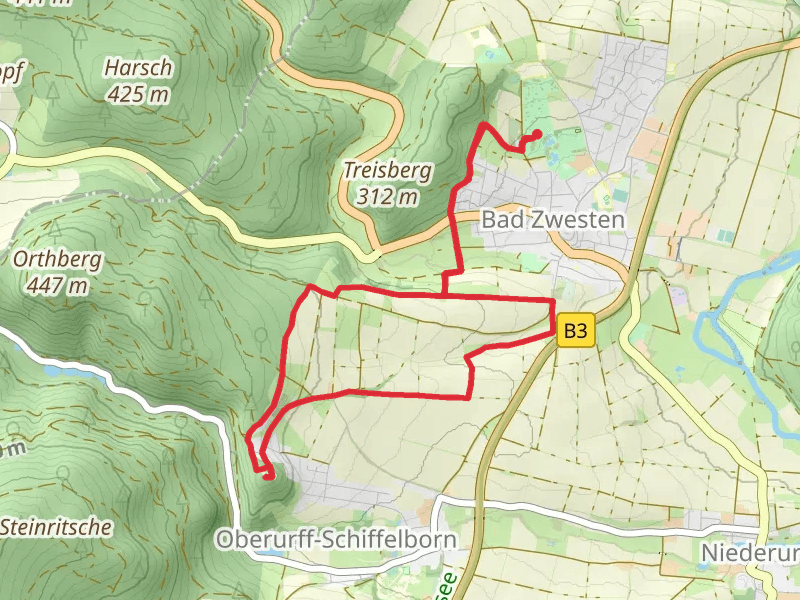Bad Zwesten and Haupt Route