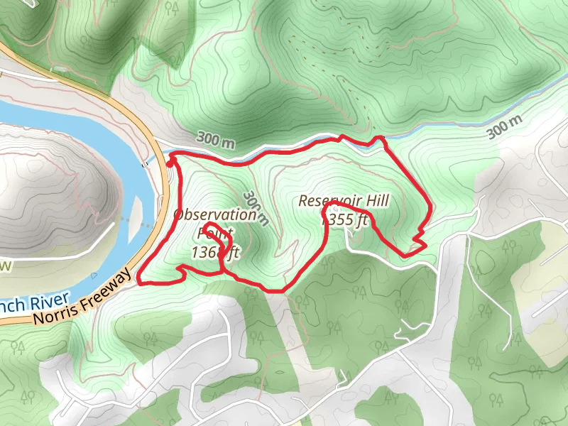 Cliff Trail, Obervation Point Trail and Clear Creek Loop Trail