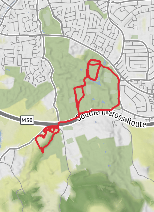 Hike from Dublin mobile static map