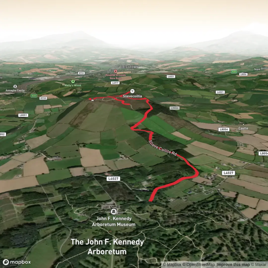 An image depicting the trail Slievecoilta and its surrounding area.