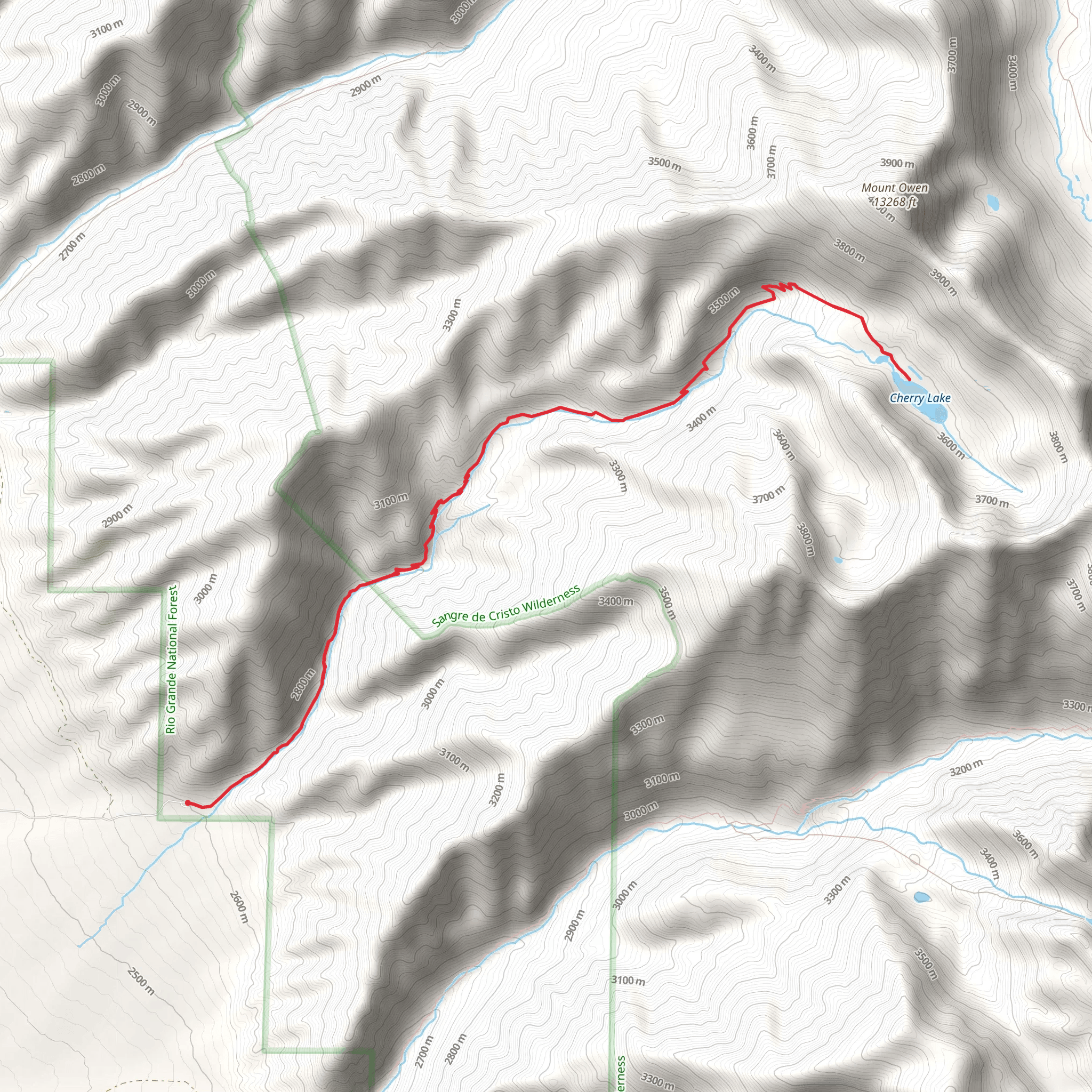 Cherry Lake Trail mobile static map