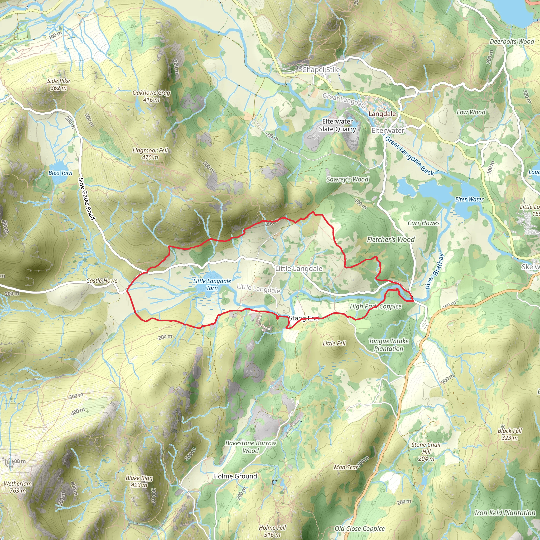 Little Langdale Circular Path via Colwith Force | Westmorland and