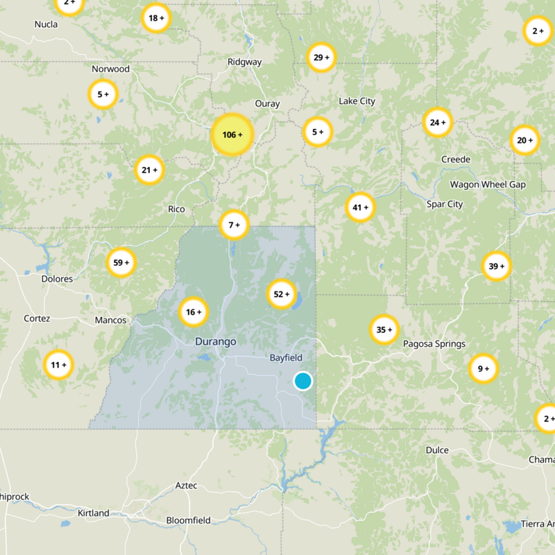 La Plata County Static Map